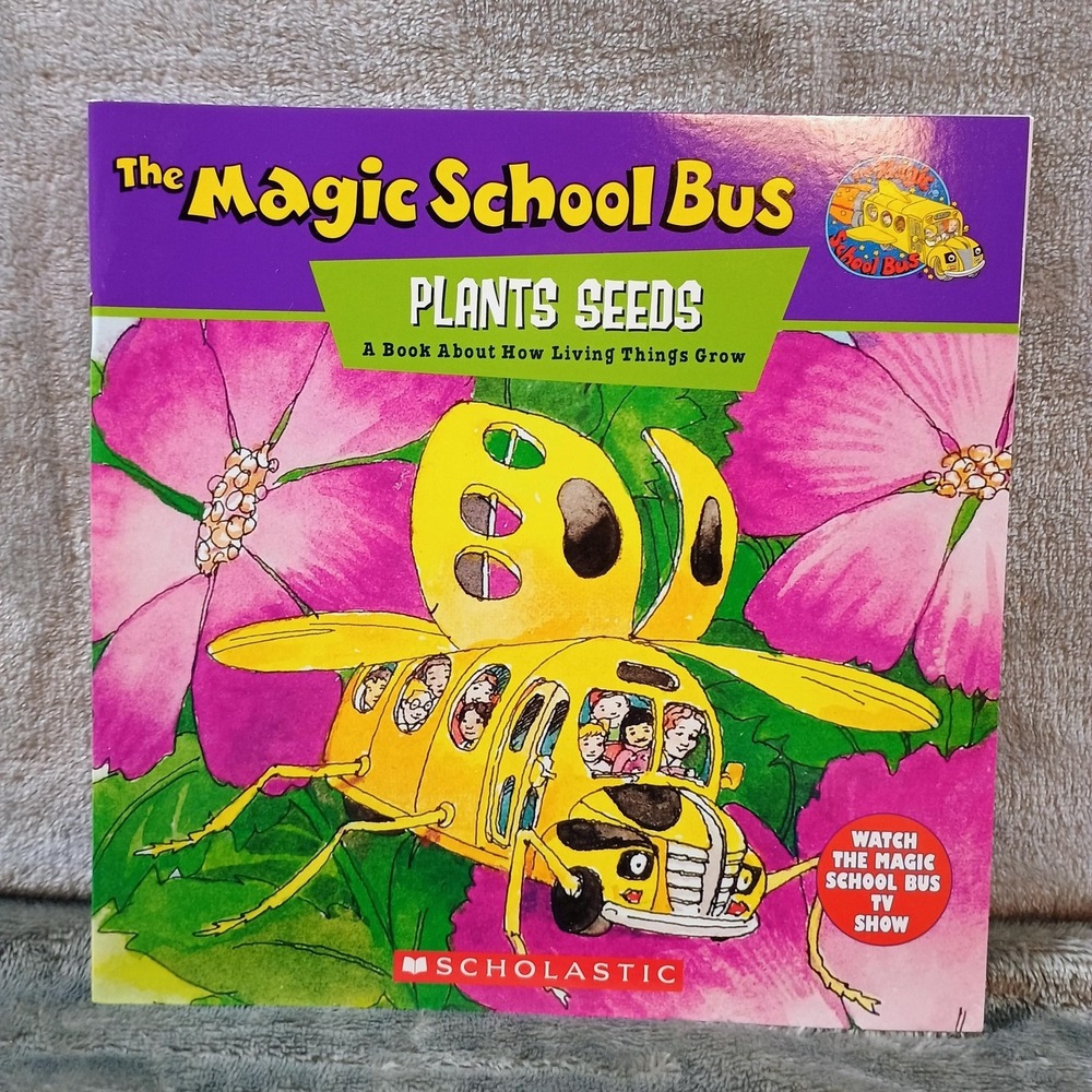 The Magic School Bus Plants Seeds Joanna Cole Scholastic Purple PB Kids Science